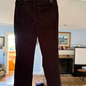 Talbots Simply Flattering 5-Pocket Women’s Pants 12 Black Corduroy Stretch